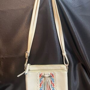 Brighton Cream and Multicolor Crossbody Bag